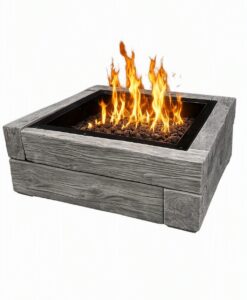 Rustic Wood Firepit